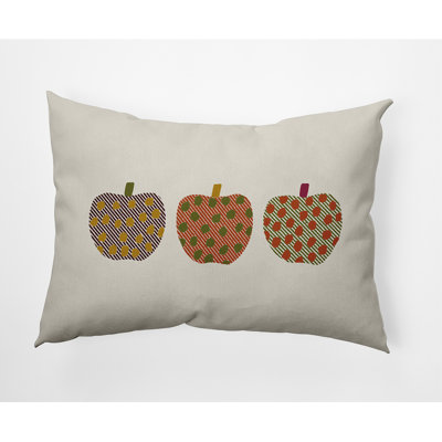  Apples Decorative Throw Pillow Rectangle