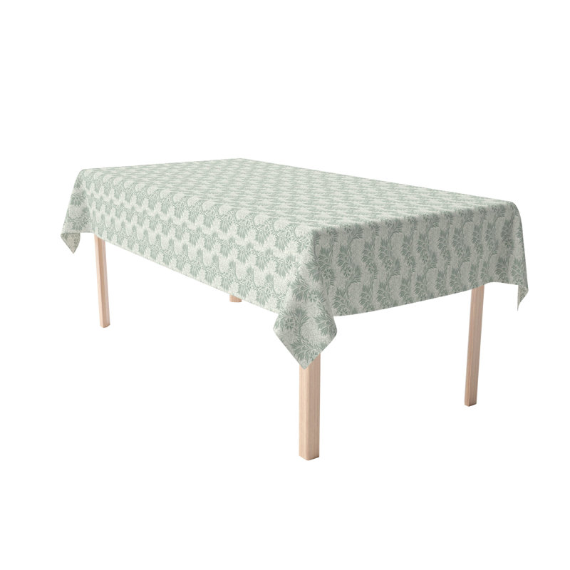 Rectangular Tablecloth, 100% Cotton, Floral 80, 84" x 52"