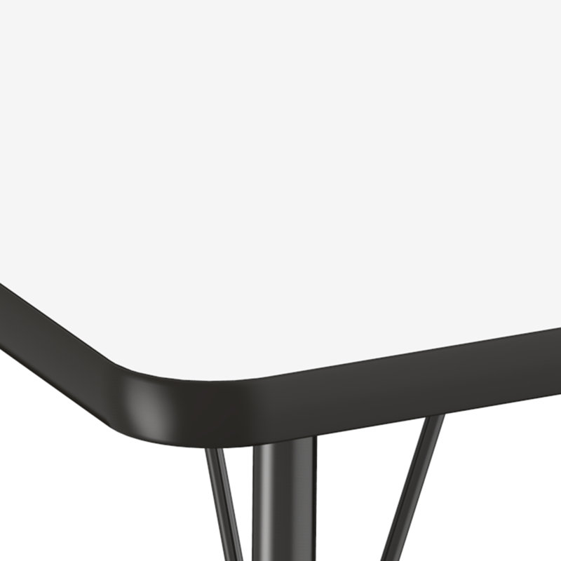 Table d'activité demi-lune 36 "x 72" avec pieds réglables, Gris / bleu, Roulement pivotant standard