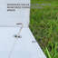 Housse pour pavillon de jardin en métal 8 pi x 8 pi, blanc