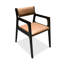 Chaise d'appoint orange à dossier solide (ensemble de 2)-1212604565