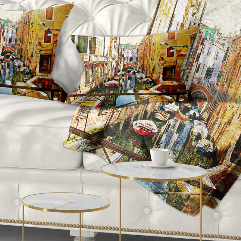 Coussin lombaire venice cityscape étonnant