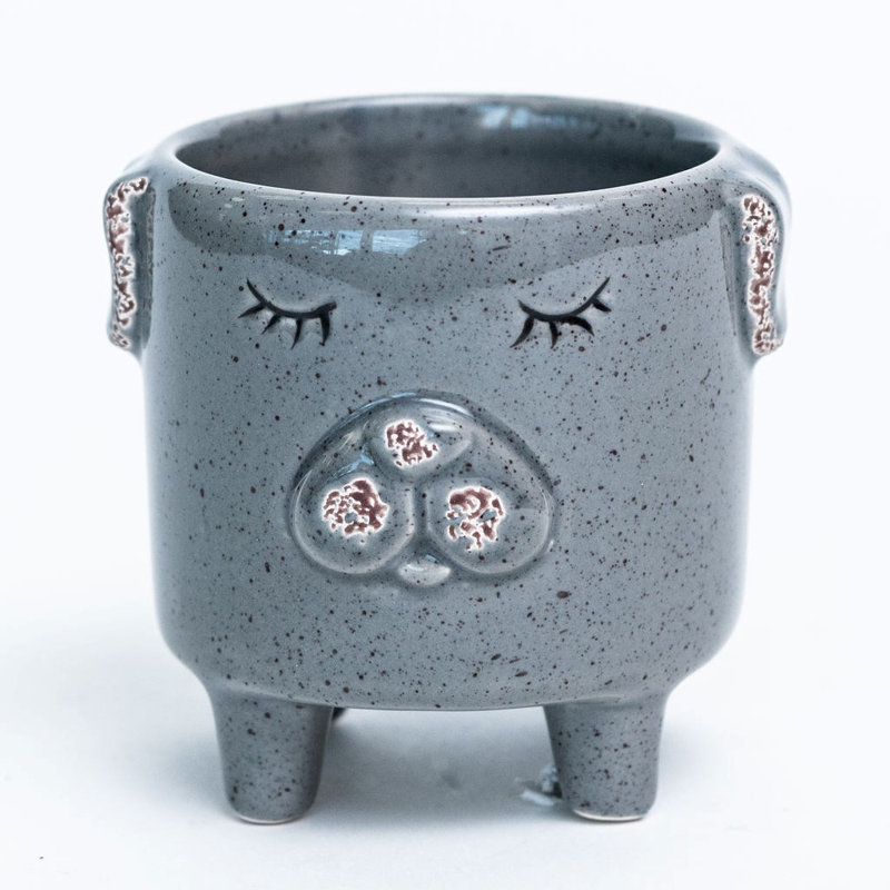 Alexandro Ceramic Pot Planter, 3.1" H x 2.9" W x 2.9" D