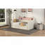 Twin Size Daybed With Storage Drawers, Upholstered Daybed With Charging Station And LED Lights
