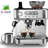 Machine With Grinder Espresso Maker With Powerful Milk Frother, Lcd Display,stainless Steel Coffee Maker