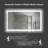 Berenize Rectangular LED Mirror Human Body Induction Motion Sensor Dimmable Anti Fog Vanity Mirror-972863493