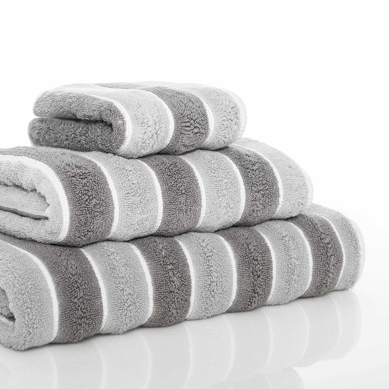 Neutral Fingertip Towel, Navy, Hand Towel
