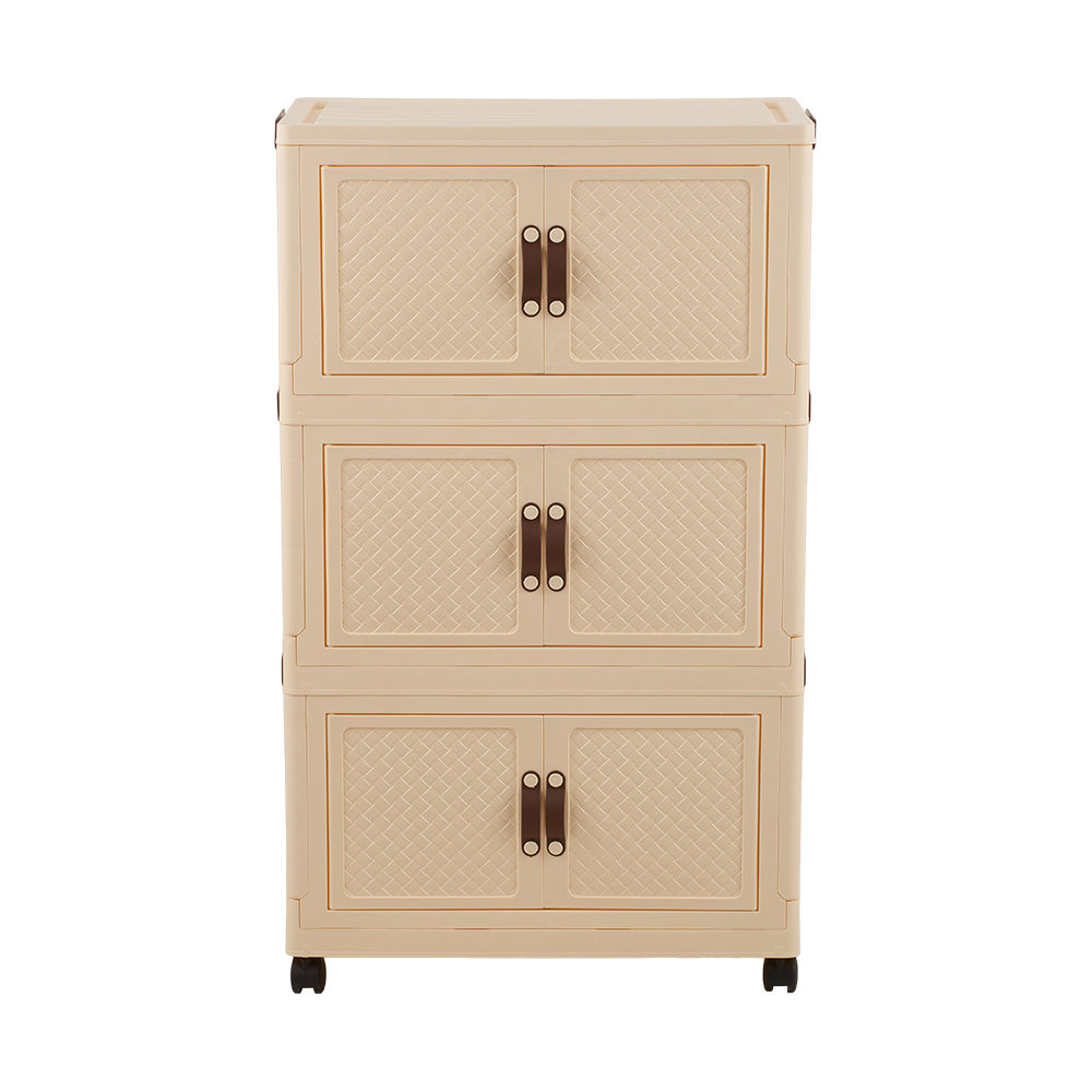 3-Tier Stackable Storage Boxes With Wheels