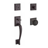 Napa Handleset with Single Cylinder Deadbolt and Door Knob and Rosette