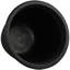 Grand pot de fleurs extérieur rond en polyrésine Anjelica - 24 po - Noir