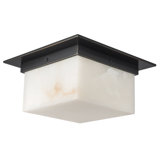 Mineral 11-in Brass Flush Mount