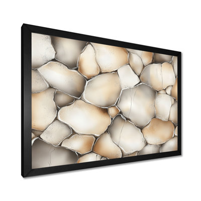 Grey Spiritual Essence In Stone II - Rocks Wall Décor