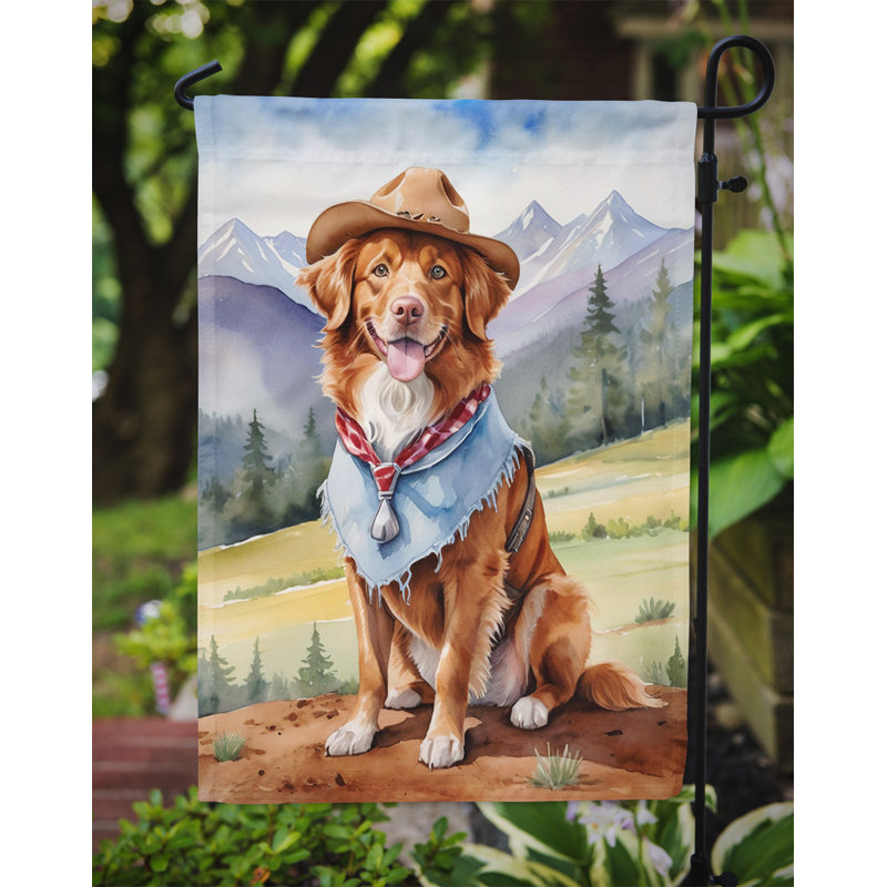 Drapeau Cowboy Welcome Garden, « Nova Scotia Duck Tolling Retriever »