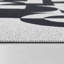 Rectangle Carino abstrait tissé à plat recyclé P.E.T. Tapis noir / blanc-450991463