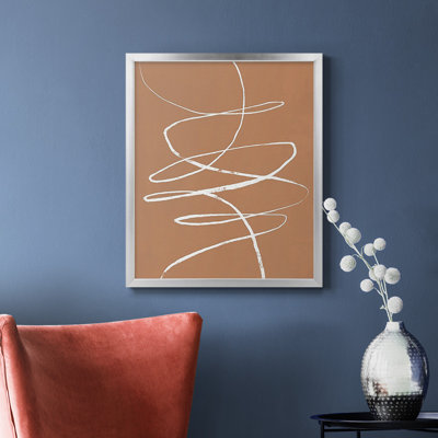 Toile encadrée de qualité supérieure Terracotta Drift II - prête à être accrochée