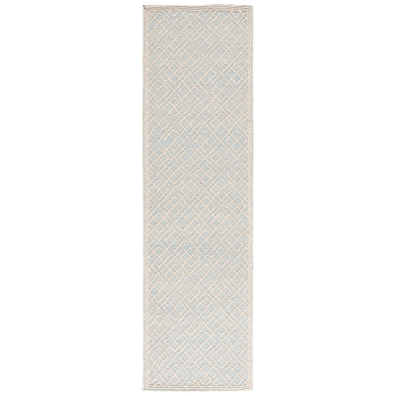 Msr Trace Martha Stewart Hand Tufted Performance Geometric Rug, Runner 2'3" x 8'