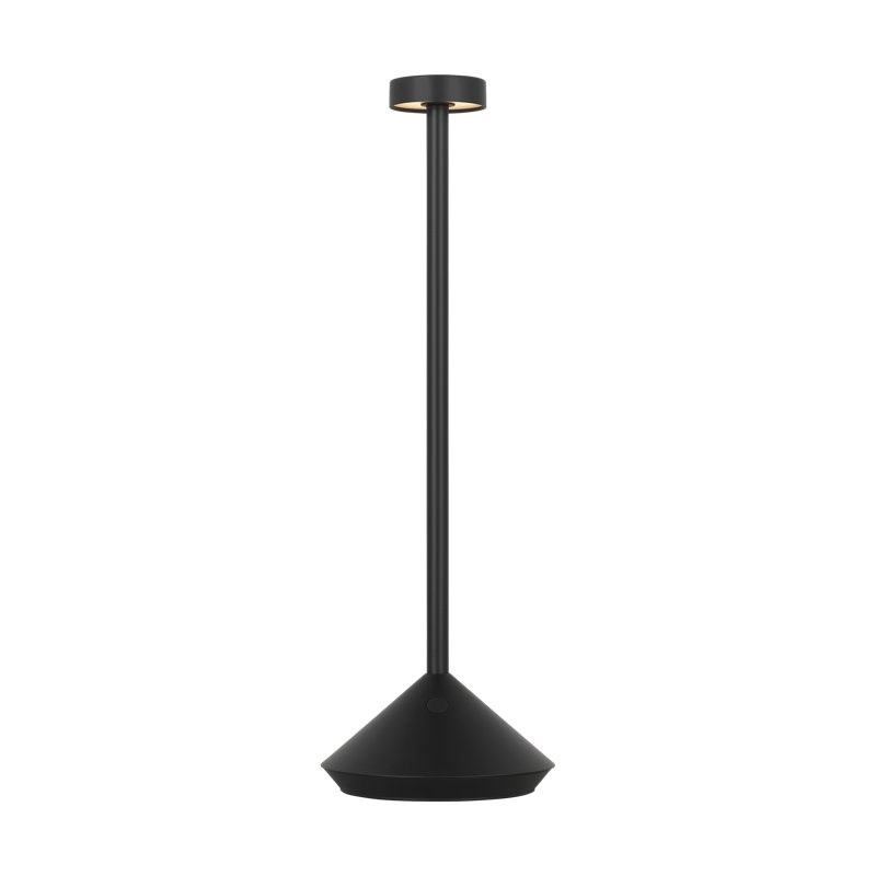 Moneta Accent Rechargeable Table Lamp, Black