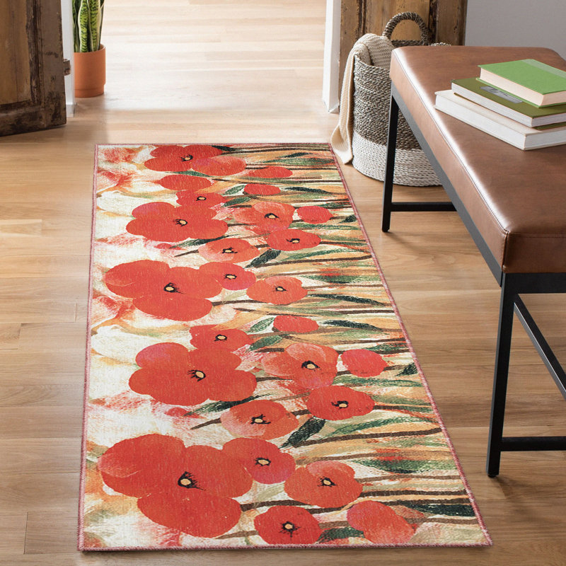 Tapis de cuisine antidérapant Charron, Tapis de couloir 1 pi 11 po x 4 pi 11 po