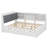 Platform Bed With Trundle, Shelves And Storage Headboard-69266812-69266813