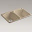Tanager 33" x 22" x 9-5/8" Top-Mount Double-Equal Bowl Kitchen Sink with Two Holes: 1 Faucet Hole-5116353-17000321