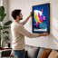 Neon Pig Profile Modern - Print-136698834-136698833