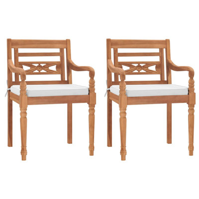 Burgis Teak Patio Dining Armchair with Cushion