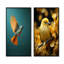 Oiseau contemporain, ensemble de 2 reproductions d'art sur toile-102573785-102573781