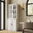 White Entertainment Center With Glass Door Hutch,118" W X 70.9" H Freestanding TV Console With Storage Drawers & Closed Cabinets | For Tvs Up To 75" Media Wall Unit