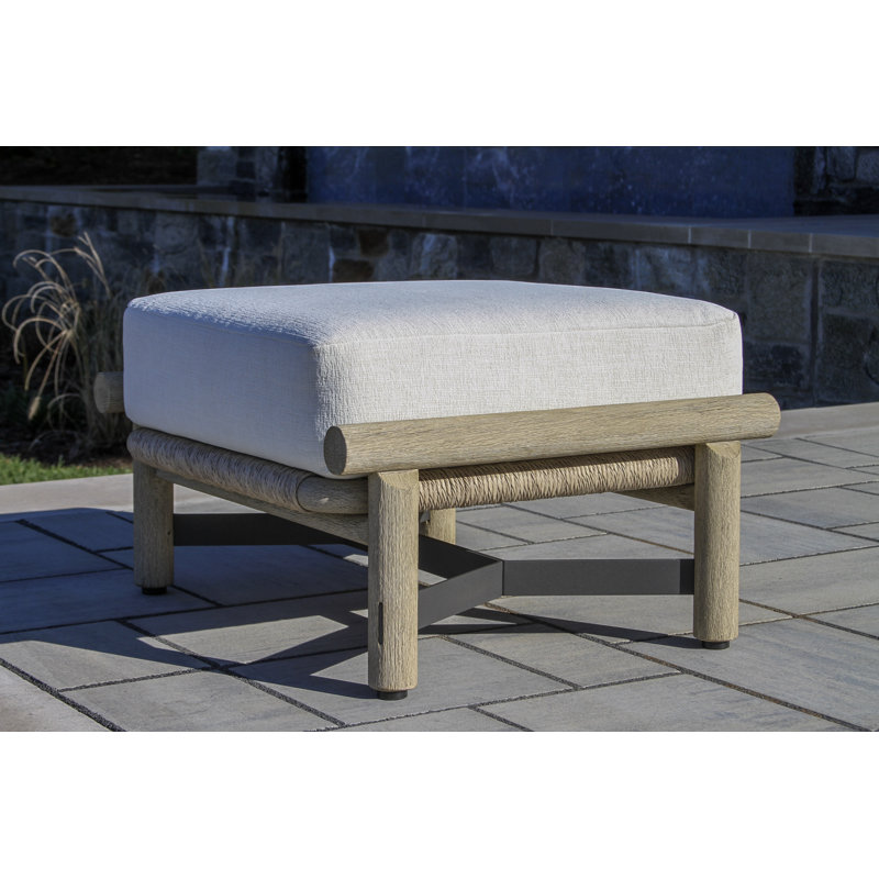 Inessa Teak Ottoman