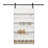 Sliding Barn Door With Four Levels Shelfs With Hardware Kit Included-101068862