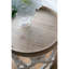 Grande table d'appoint 23 po blanche vieillie