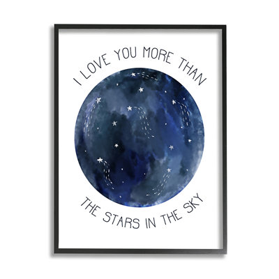 " More Than The Stars Romantic Phrase Night Sky " by Daphne Polselli