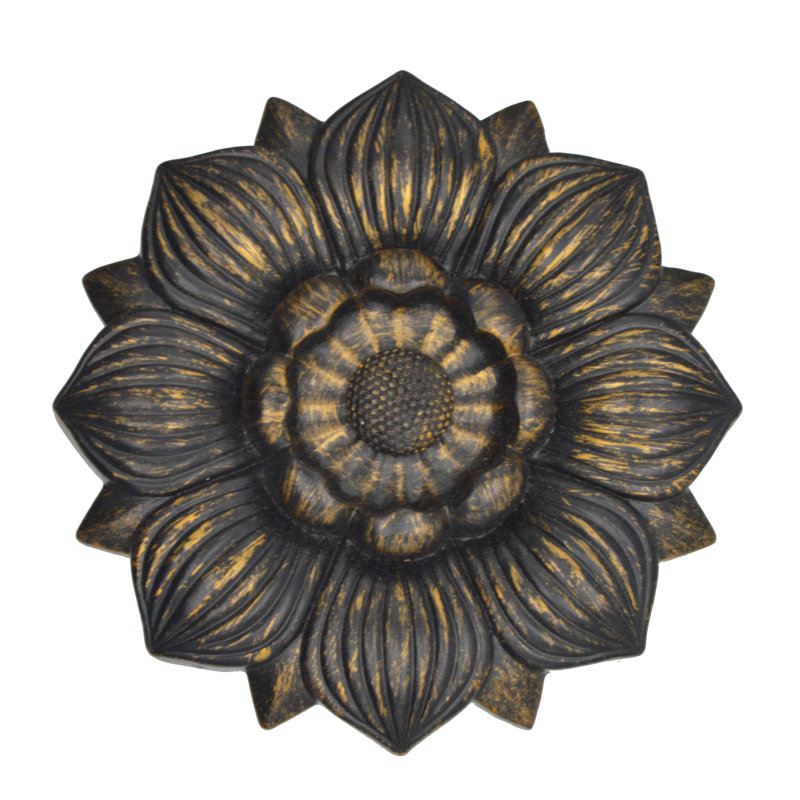 Retenue de rideau Armontae Bloom Medallion, Doré brulé