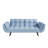 74 "Blue Sofa Soft Two Armrests Throw Pillow Pillow Comfortable Fit Apartment Bedroom Small Space-962443297