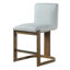 Ensemble de 2 tabourets de bar modernes en bois massif à hauteur de comptoir de 24 po, chaise d'îlot de cuisine revêtue de lin avec pieds en bois au fini noyer pour café-bar Home, gris clair