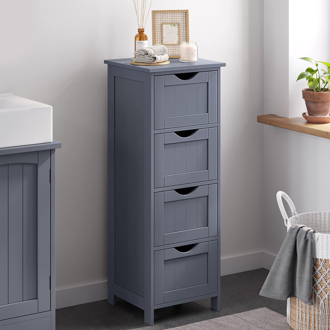 Bathroom Storage Unit with 4 Drawers