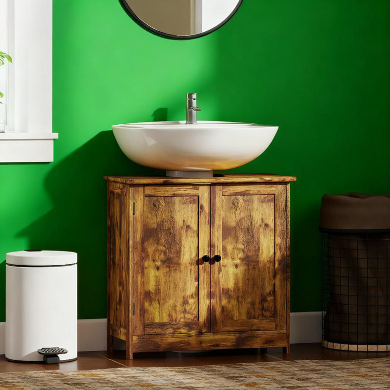 Bathroom Vanity Cabinet, Under Sink Bathroom Cabinet With 2 Doors And Adjustable Shelf(Without Bathroom Basin)