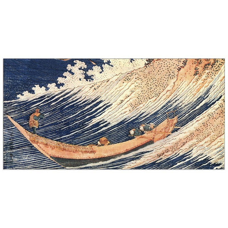 Hokusai - Wrapped Canvas Painting, 70cm H x 140cm W x 1.8cm D