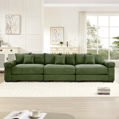 130" Oversized Cloud Modular Sectional Couch