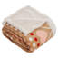 Couverture réversible en molleton réversible de 50 po x 60 po lavable à la machine avec cœurs - douillette douillette pour canapé, fauteuil ou lit par Lavish Home