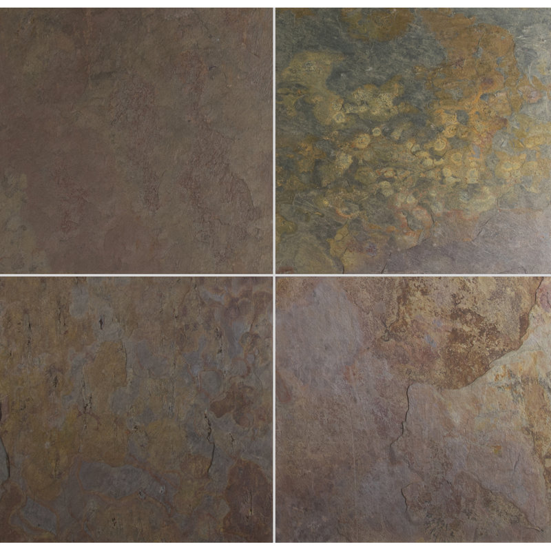 Autumn Fusion 16 in. x 16 in. Gauged Slate Floor and Wall Tile