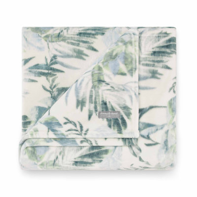 Wallpaper Leaves Throw Blanket