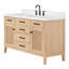 ARIEL Camila 60.25 Single Sink Bathroom Vanity with Carrara White Quartz Top-948418613-948418618