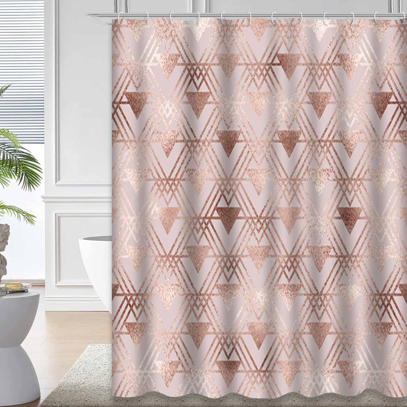 Rideau de douche Elegant Rose, 72" L x 84" W