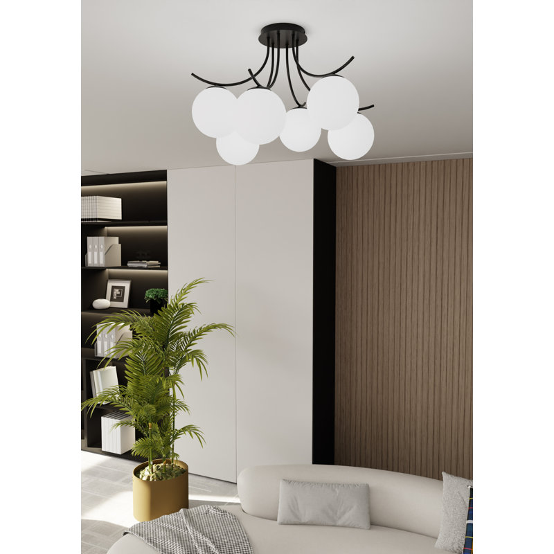 Abdimajid 6 - Light Sputnik Chandelier, White