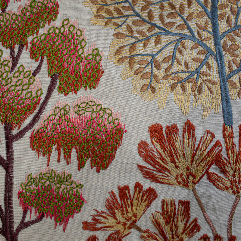 Arcadia Embroidered Throw Blanket