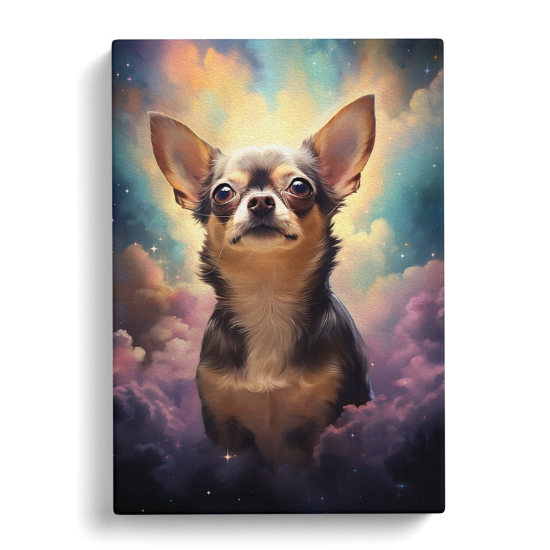 Chihuahua Conceptual Art - Wrapped Canvas, 60cm H x 40cm W x 3cm D