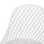 Chaises d'extérieur à structure stable - Polypropylène blanc, conception à mailles losangées en polypropylène-629653218