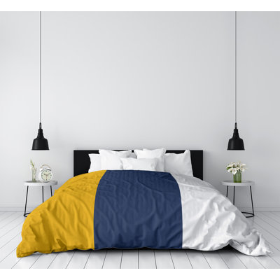 Housse de couette réversible simple Atlanta Baseball