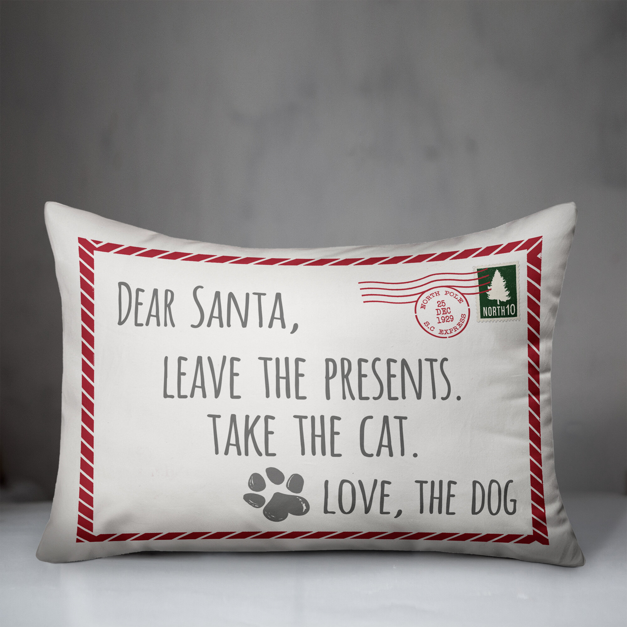 Naughty or Nice Christmas Pillow With Insert / Lumbar Pillow Single or  Double Sided Reversible Holiday Pillow 